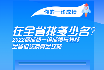 你的一診成績，在全省多少名？2022屆成都一診成績與劃線、全省位次換算全攻略